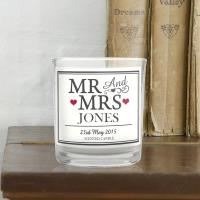 Personalised Mr & Mrs Scented Jar Candle Extra Image 2 Preview
